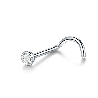 G23 Titanium Nose Ring Stud Piercing Nariz 18G 20G Crystal Nostril Pirsing Earring Cartilage Piercings Jewelry for Women