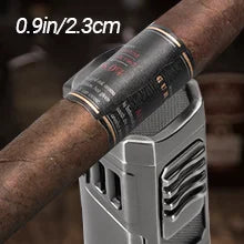 USEWIRE-Cigar Travel Humidor and Cigar Set, Portable Cigar Case with Humidifier Hygrometer, Cutter Cigar Cutter