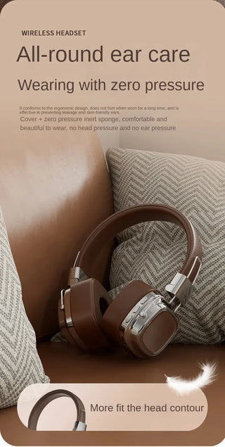 New Retro On Ear Headphones Wireless Bluetooth Headsets DJ Stereo Sounds Bluetooth 5.3 Foldable Headset Gamer Choice