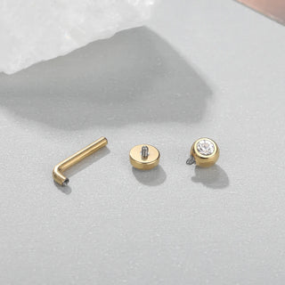 Titanium Christina Vertical Hood Piercings Flower Lip Belly Navel Rings Sexy Shinny Vagina Genital VCH Eyebrow Body Jewelry