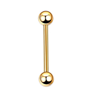 Titanium 14G 16G Tongue Ring Industrial Barbell Piercing Nipple Bar Tragus Helix Ear Piercing Stud Sexy Body Women Jewelry