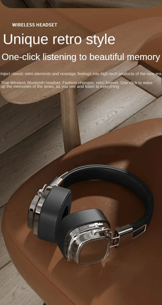 New Retro On Ear Headphones Wireless Bluetooth Headsets DJ Stereo Sounds Bluetooth 5.3 Foldable Headset Gamer Choice
