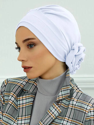 Islamic Hat Hijabs For Woman Trendy Flower Headscarf Undercap Bonnet Women Muslim Turban Hat Ladies Head Wrap Bandana Skullcap
