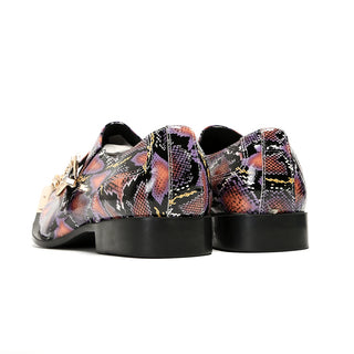 Handmade Pointed Toe Buckle Men Casual Shoes Multicolor Business Formal Shoes Man Large Size Wedding Party Nightclub Dress Shoes