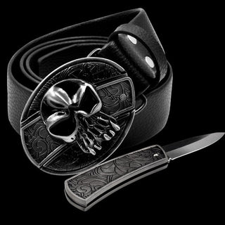 Self Defense Belt With Smooth Buckle And Knife - Thomas Family Essentials LLC
