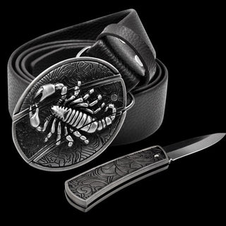 Self Defense Belt With Smooth Buckle And Knife - Thomas Family Essentials LLC
