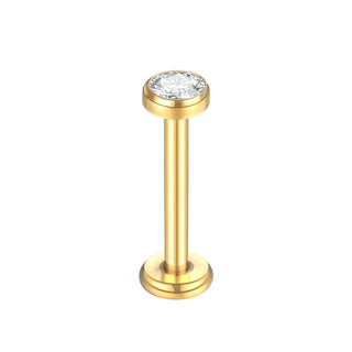 G23 Titanium Labret Piercing Lip Ring 16G 14G Internally Thread Nose Stud Earring Tragus Helix Cartilage Piercing  Jewelry Women