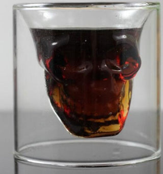 Skull Skull Double Transparent Glass - Thomas Family Essentials LLC