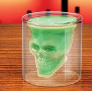 Skull Skull Double Transparent Glass - Thomas Family Essentials LLC