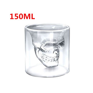 Skull Skull Double Transparent Glass - Thomas Family Essentials LLC