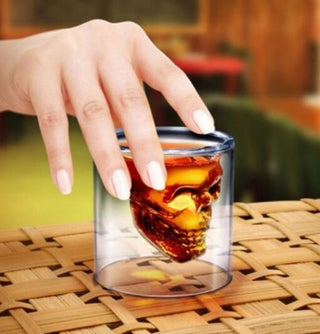 Skull Skull Double Transparent Glass - Thomas Family Essentials LLC