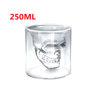 Skull Skull Double Transparent Glass - Thomas Family Essentials LLC
