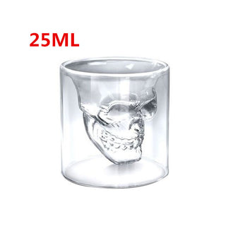 Skull Skull Double Transparent Glass - Thomas Family Essentials LLC