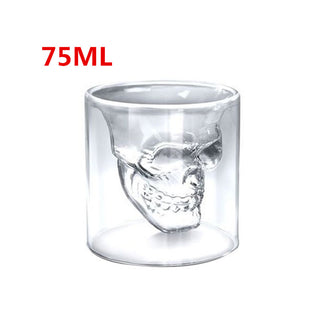 Skull Skull Double Transparent Glass - Thomas Family Essentials LLC