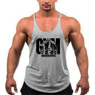 Summer Y Back Gym Stringer Tank Top Men Cotton Clothing Bodybuilding Sleeveless Shirt Fitness Vest Muscle Singlets Workout Tank - Thomas Family Essentials LLC