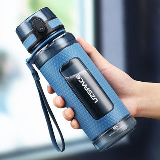 UZSPACE Sports Water Bottles Gym Leak-proof Drop-proof Portable Shaker Outdoor Travel Kettle Plastic Drink Water Bottle BPA Free - Thomas Family Essentials LLC