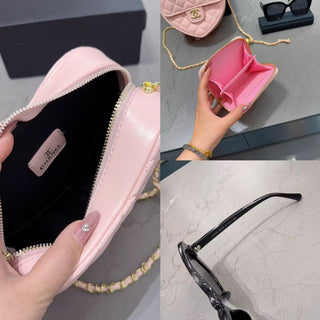 Pink Casual Daily Letters Chains Bags