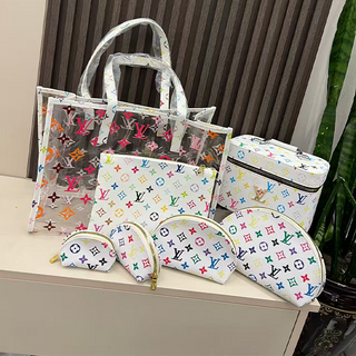 White Casual Daily Letters Zipper Bags