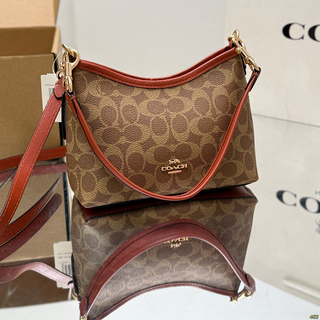 Brown Casual Daily Letters Patchwork Bags