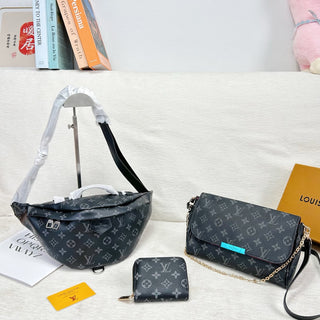 Black Casual Daily Letters Chains Bags