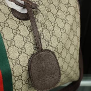 Khaki Brown Casual Daily Letters Zipper Bags