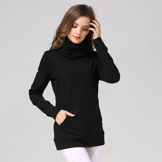 Winter Turtleneck Maternity Tops Breastfeeding Shirt Long Sleeve Postpartum Coat Loose Pregnant Women Clothes - Thomas Family Essentials LLC