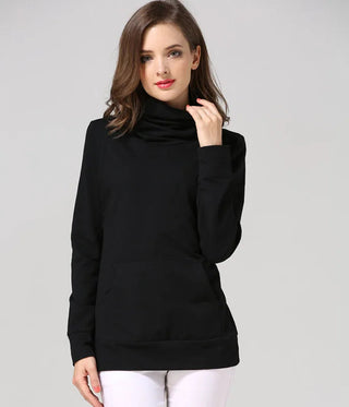 Winter Turtleneck Maternity Tops Breastfeeding Shirt Long Sleeve Postpartum Coat Loose Pregnant Women Clothes - Thomas Family Essentials LLC