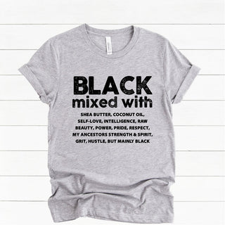 Women's Black Mixed With... T-Shirt. Available In Many Colors. - Thomas Family Essentials LLC