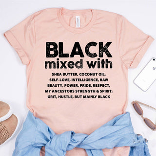 Women's Black Mixed With... T-Shirt. Available In Many Colors. - Thomas Family Essentials LLC