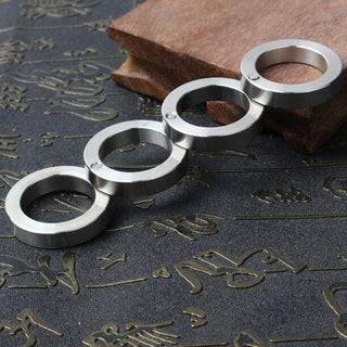 Finger Tiger Waterproof Stainless Steel Self-defense Four-finger Fist Buckle Self-defense