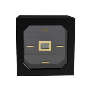 cigar cabinet, three-layer perspective window, high gloss paint, cedar wood, large capacity cigar moisturizing cabinet - Thomas Family Essentials LLC