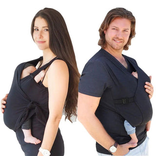 summer Parent-child clothing Multifunction kangaroo dad kangaroo mom comfort T-shirt vest hold baby clothes women's clothing - Thomas Family Essentials LLC